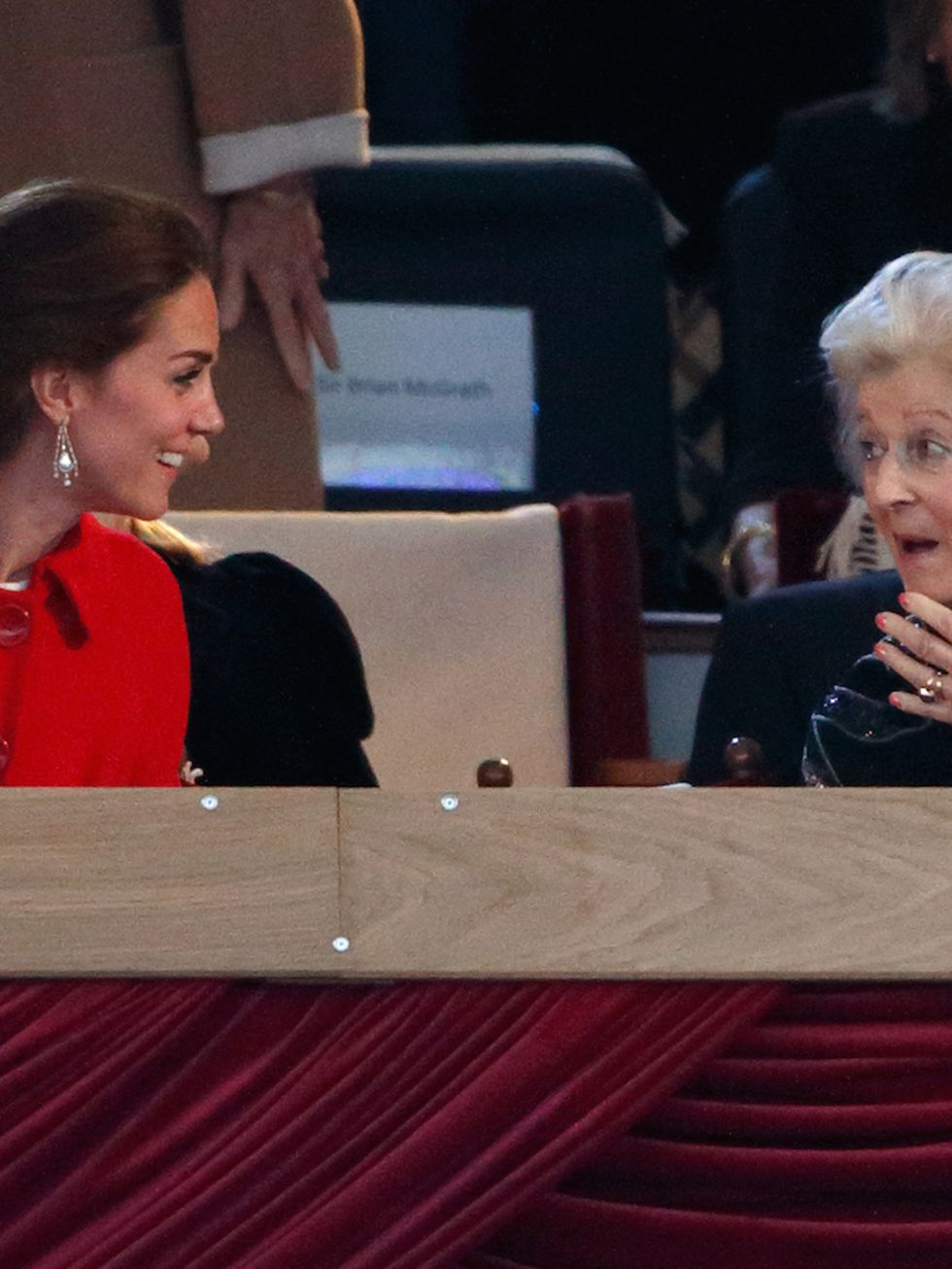 Kate Middleton made everyone gasp and giggle, it would seem. Goodness only knows what she said to Princess Alexandra.