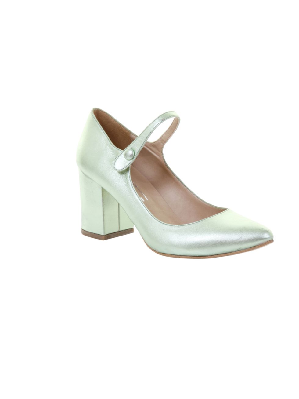 <p><a href="http://www.office.co.uk/womens/office/becan_point/33/12011/33688/1/">Office</a> metallic Mary Jane shoes, £62</p>