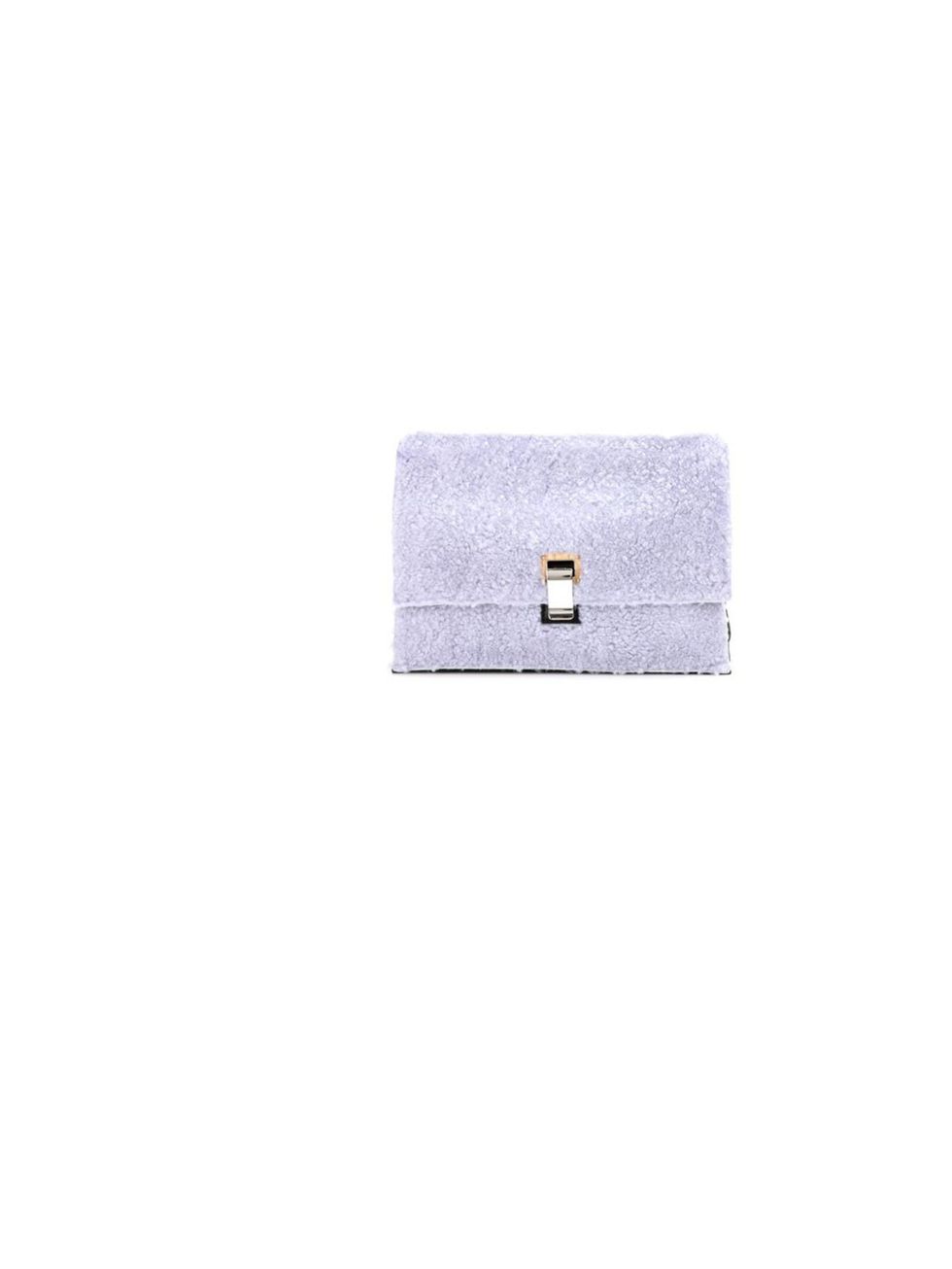 <p>Fashion feels as good as it looks for the new season, Proenza Schouler shearling clutch, £595, at <a href="http://www.mytheresa.com/en-gb/small-lunch-bag-shearling-clutch.html">mytheresa.com</a></p>