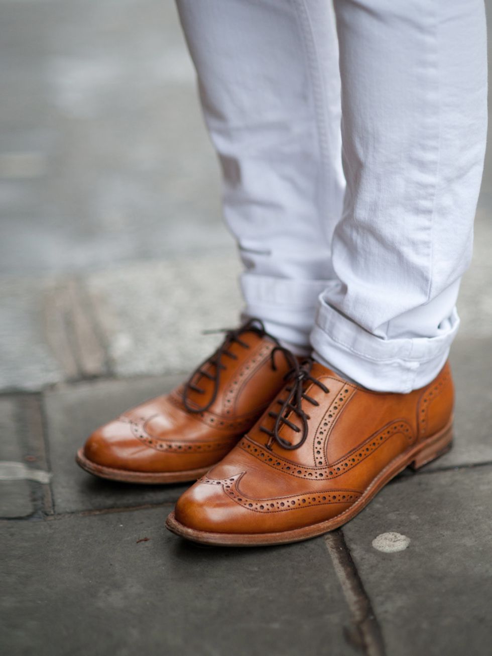 <p>Lucie Cambier, 29, supervisor. Comptoir Des Cotonniers trousers, Barker brogues.</p><p>Photo by Stephanie Sian Smith</p>