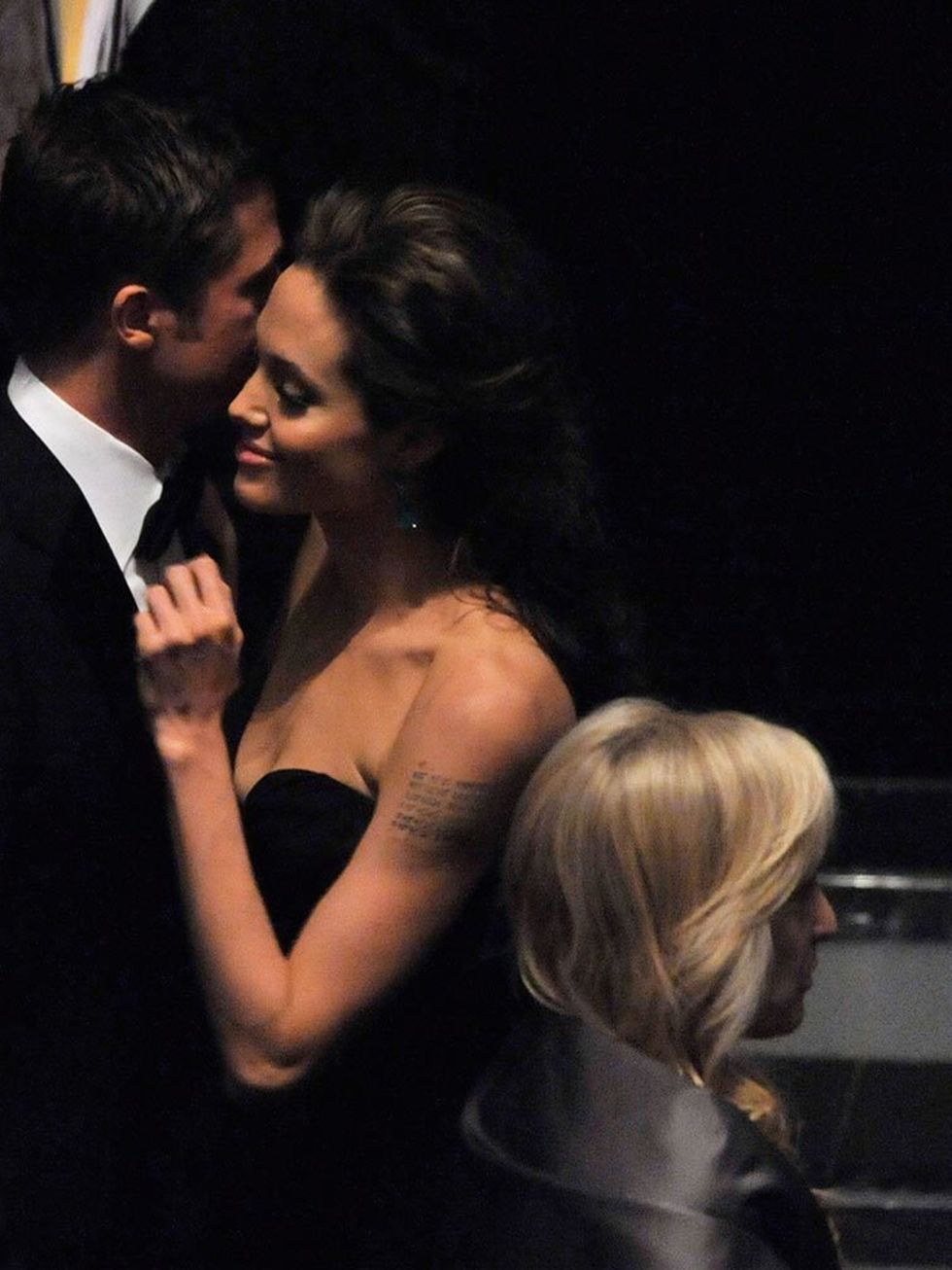 Brad Pitt and Angelina Jolie at the 2009 Oscars