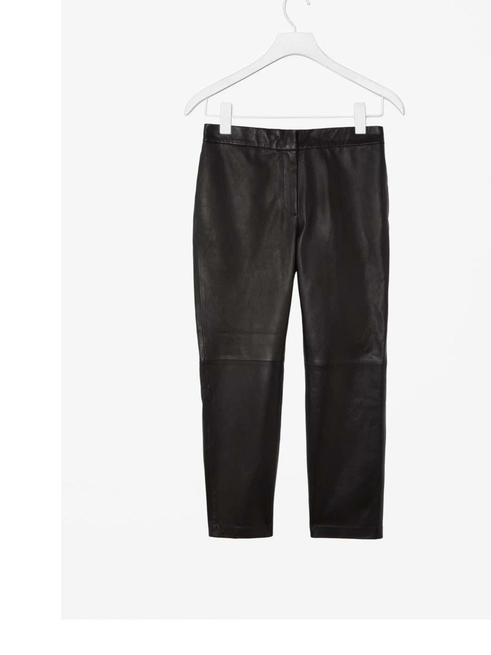 <p>Leather trousers sounded like an unlikely classic piece, but after multiple seasons of leather on the catwalk and the high street we are highly coveting these as an item to have now and where for seasons to come. £290 <a href="http://www.cosstores.com/