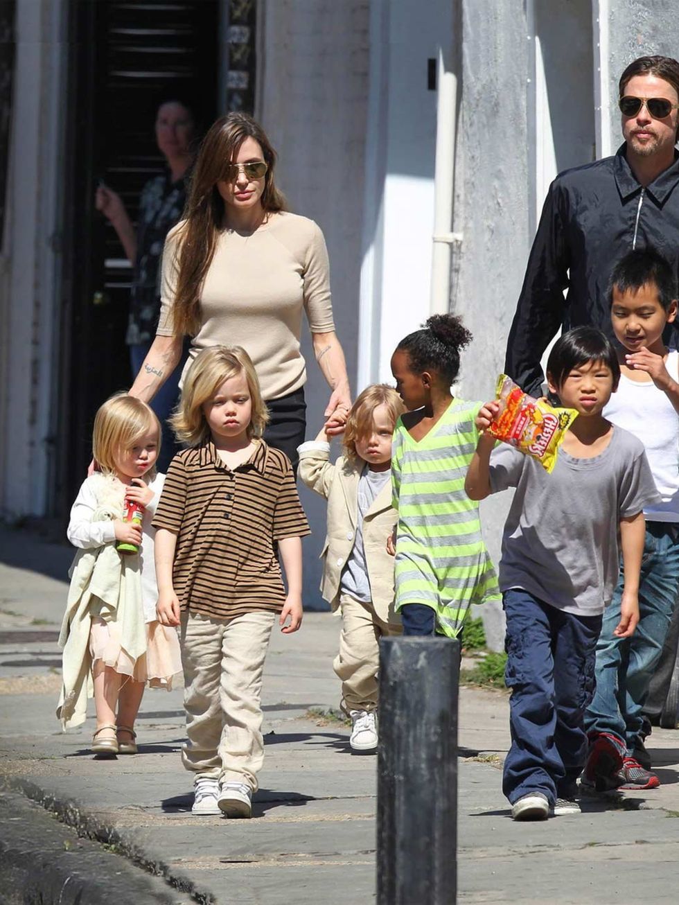 <p>The Pitt-Jolie clan  What could be more powerful than a whole tribe of influential offspring? The <em><a href="http://www.elleuk.com/fashion/news/angelina-jolie-wears-saint-laurent-dress-world-war-z-premiere">Jolie-Pitt</a></em> kids travel the world 