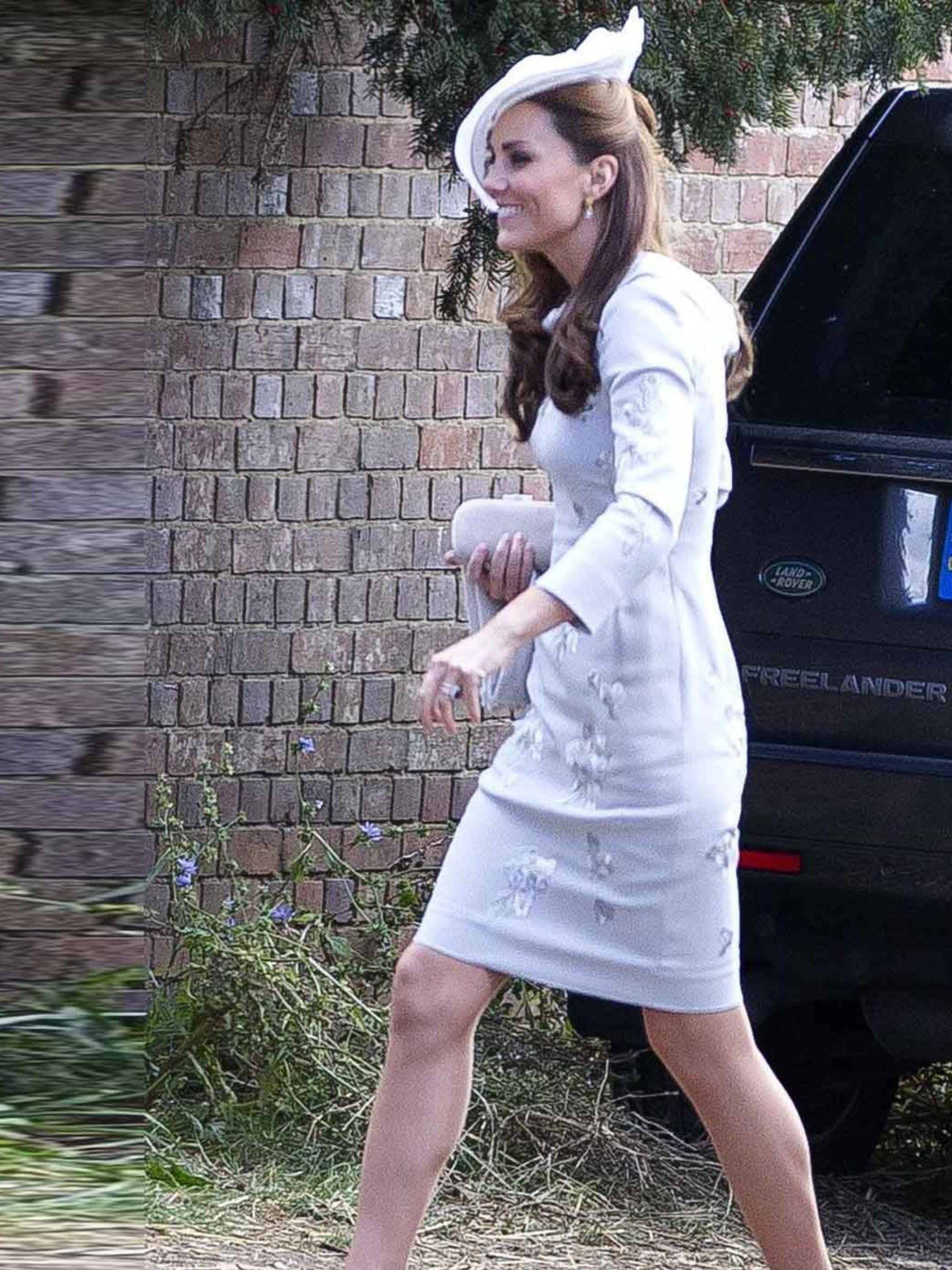 Duchess Kate: Ice Blue Lace Dress by Alice Temperley | Princess Kate