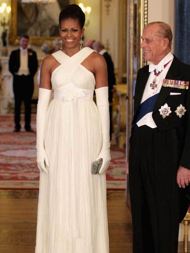 <p>Michelle Obama in Tom Ford</p>
