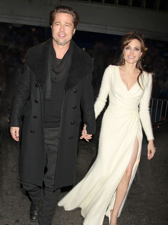 <p>Angelina Jolie and Brad Pitt in 2010</p>