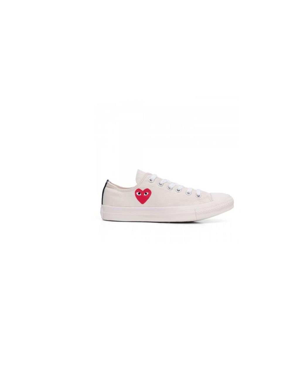 <p>A pair of white converse sneakers is a staple for laid-back style - very off-duty Fashion Editor, especially with this Comme des Garçons print!</p><p>Comme des Garçons Play Converse, £80 at <a href="http://shop.doverstreetmarket.com/comme-des-garcons/p