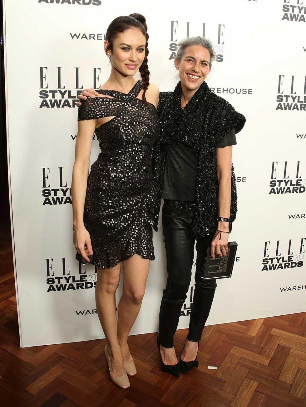 <p>Contemporary Designer of the Year:</p><p>Isabel Marant, with presenter Olga Kurylenko</p>