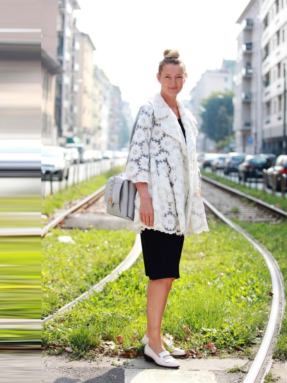 <p>Rebecca Lowthorpe</p><p>Wearing <a href="http://www.elleuk.com/catwalk/designer-a-z/simone-rocha/spring-summer-2014">Simone Rocha</a>.</p><p><a href="http://www.elleuk.com/style/street-style/london-fashion-week-street-style2">Click through our LFW stre