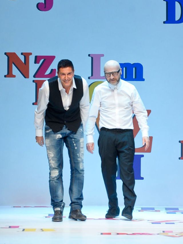 <p>Domenico Dolce and Stefano Gabbana</p>