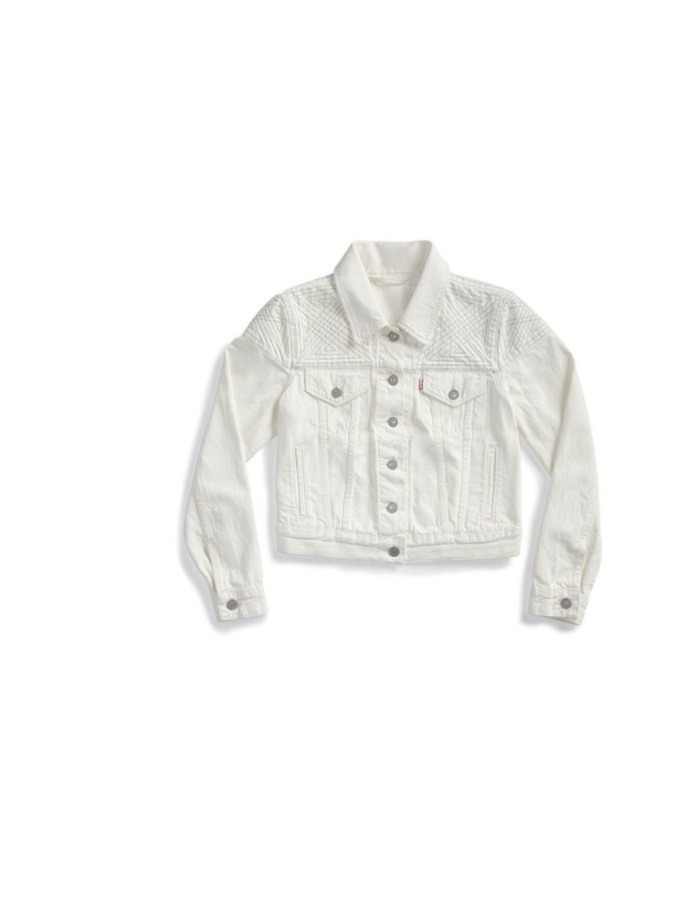 <p><a href="http://www.levi.com/GB/en_GB/women-clothing-jackets-vests/p/707350001">Levi's</a> white denim jacket, £110</p>