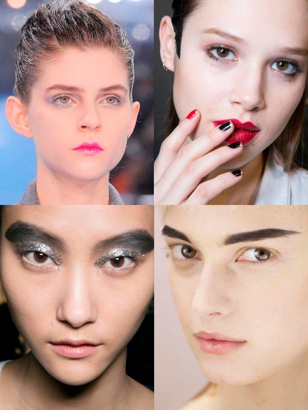 <p>There was a whole lot of nothing at Paris Fashion Week - no make-up make-up looks reigned supreme. But among the beautiful simplicity were looks that were unashamedly bright, edgy and even handsome. </p><p>See our favourite make-up looks from Paris Fas