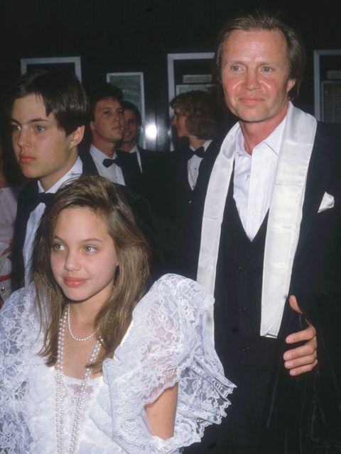 Angelina Jolie, 10, with her father Jon Voight

At the 58th Academy Awards in 1986.