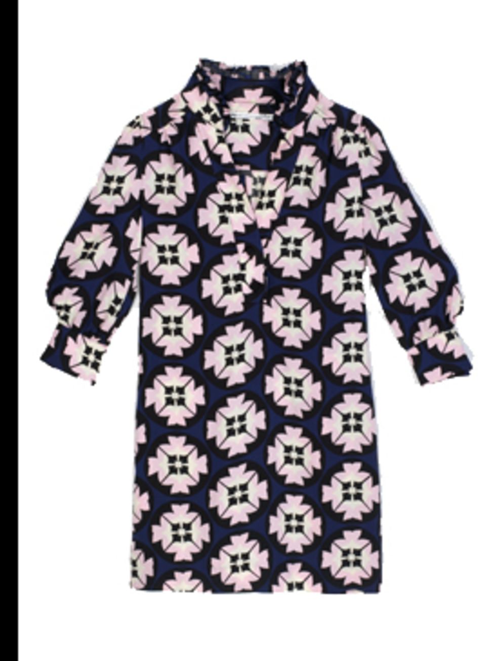 <p>Silk jersey dress, £264, by Diane Von Furstenburg, for stockists call (0207 499 0886)</p>