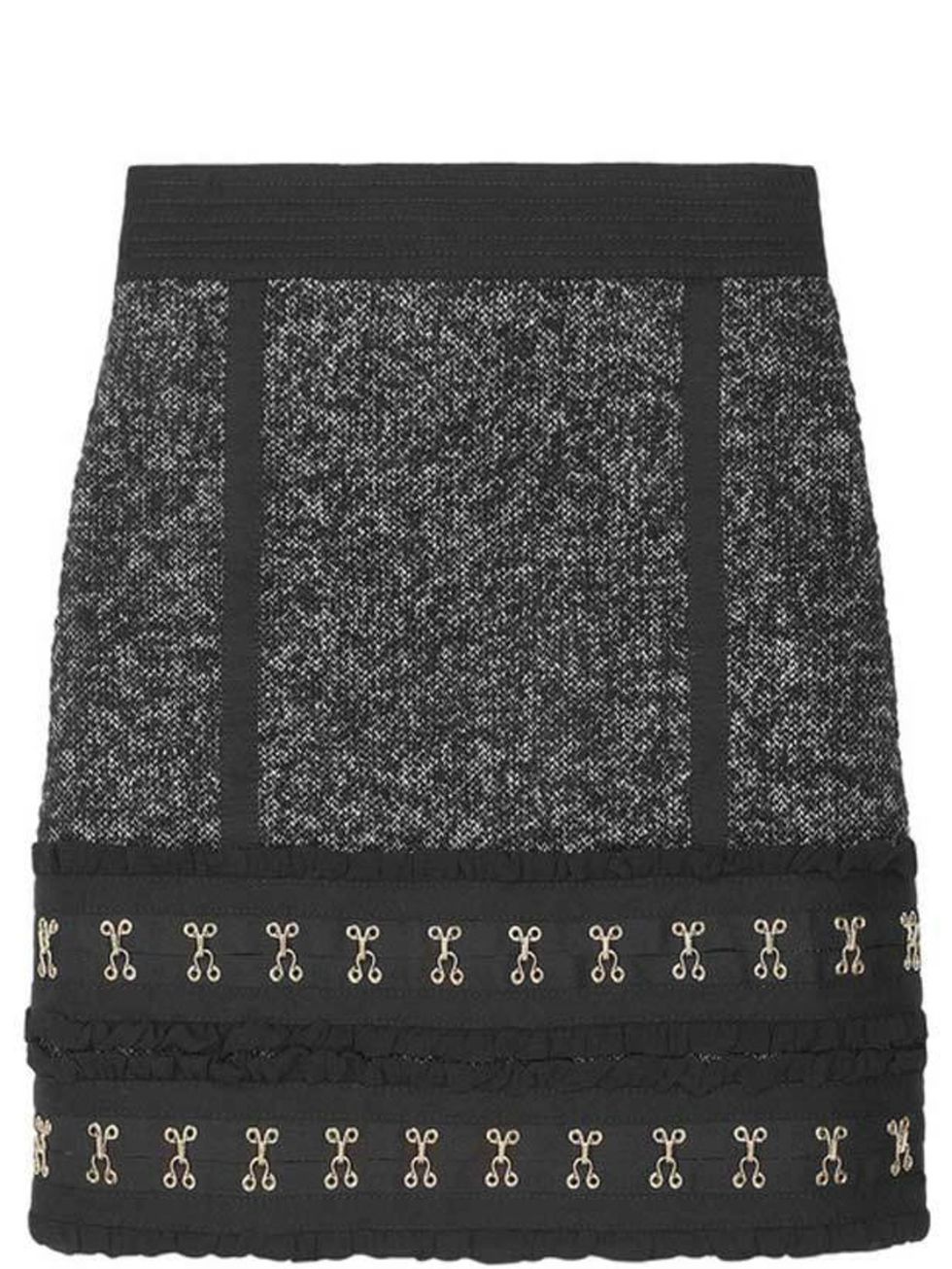 <p>Tweed skirt, £365, by Luella (0207 518 1830)</p>