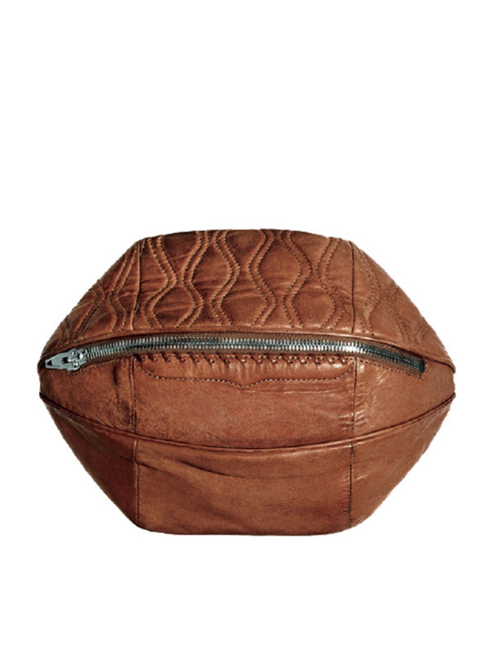 <p>Leather football clutch, £326, by <a href="http://shop.alexanderwang.com/shop/">Alexander Wang </a></p>