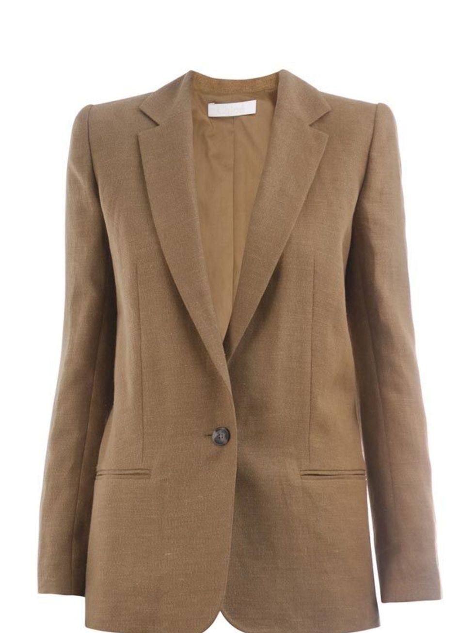<p>Brown linen blazer, £898, by Chloe at <a href="http://www.matchesfashion.com/fcp/product/Matches-Fashion/womens_chloe/chloe-CHL-X-VE22-10E040-jackets-BROWN/38043">Matches</a></p>