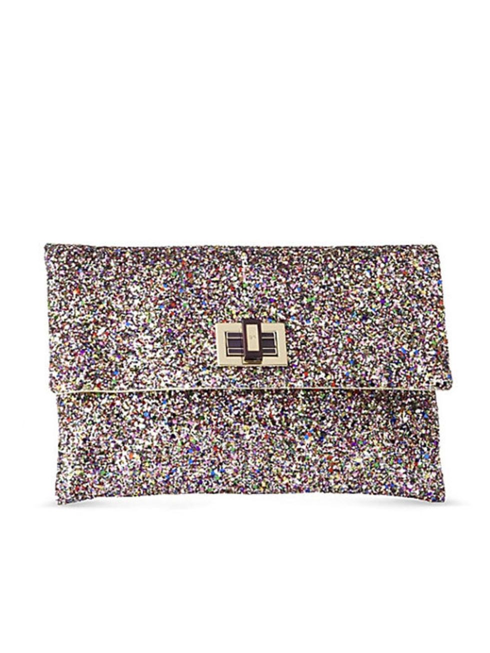 <p>Multi-coloured sequin clutch, £250, by <a href="http://www.anyahindmarch.com/cat/Clutch_Bags/876/">Anya Hindmarch </a></p>