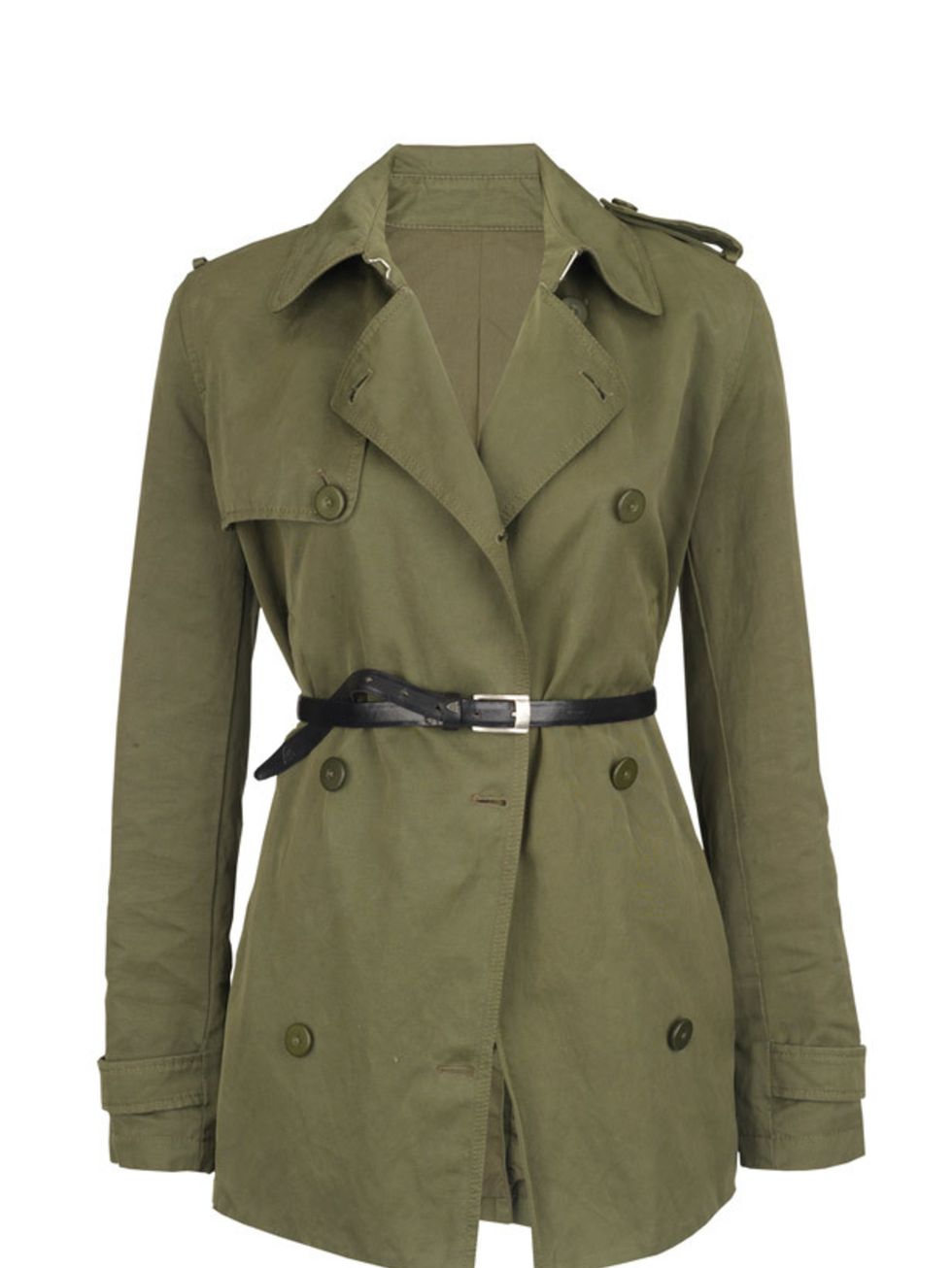 <p>Belted khaki coat, £365, by Joseph (0207 610 8441) </p>