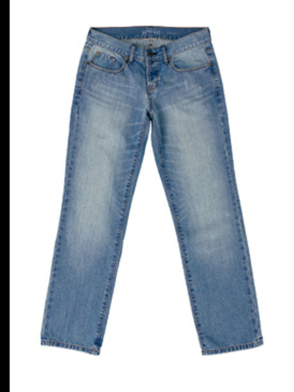 <p>Blue boyfriend jeans, £39.50, by Gap (0800 427 789)</p>