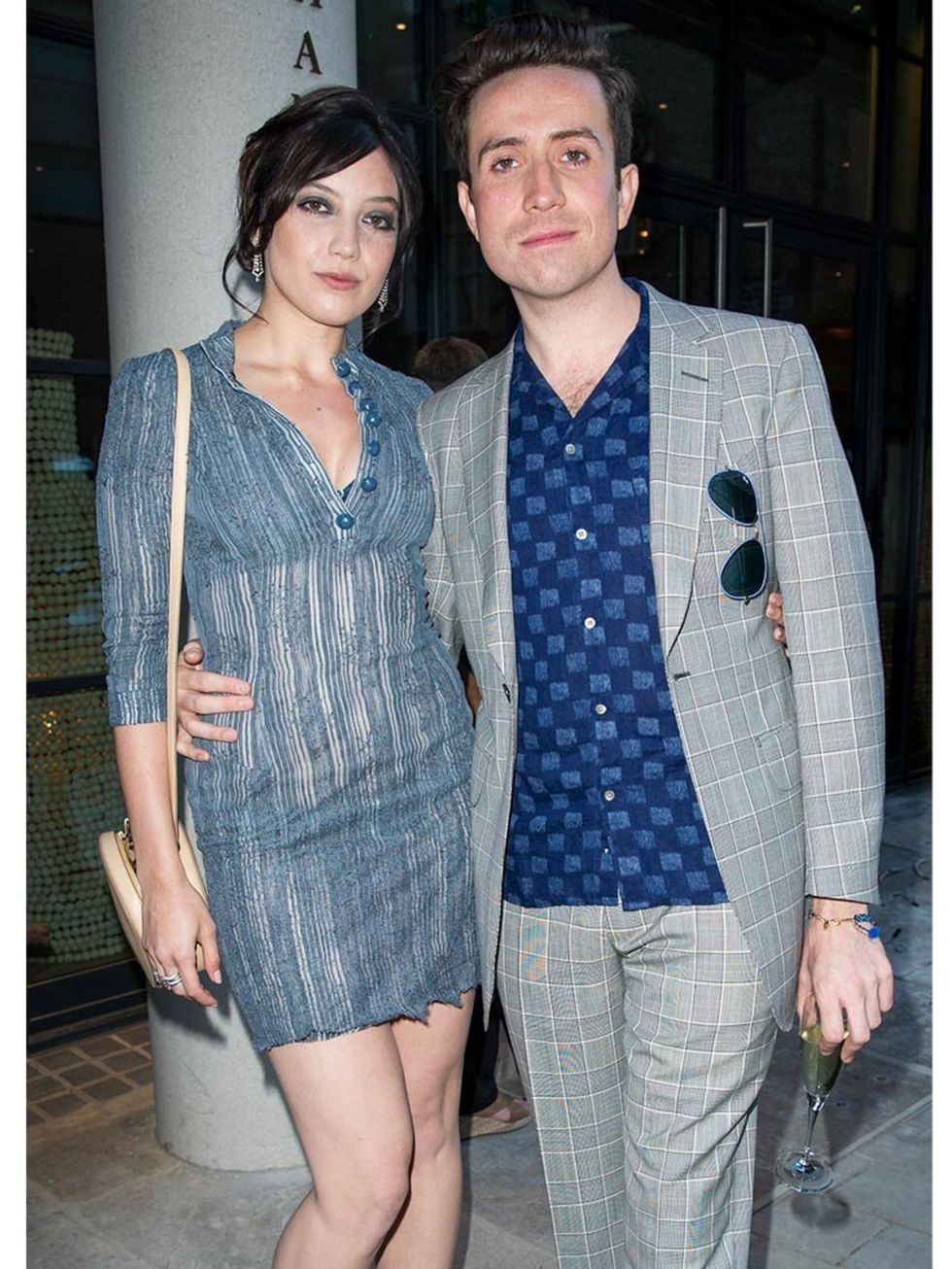 <p>Daisy Lowe and Nick Grimshaw at the closing party for London Collections: Men.</p>