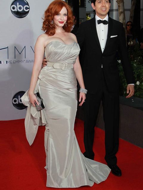<p><a href="http://www.elleuk.com/star-style/celebrity-style-files/christina-hendricks">Christina Hendricks</a> in a <a href="http://www.elleuk.com/catwalk/designer-a-z/christian-siriano/spring-summer-2012">Christian Siriano</a> gown worn with a Judith Le