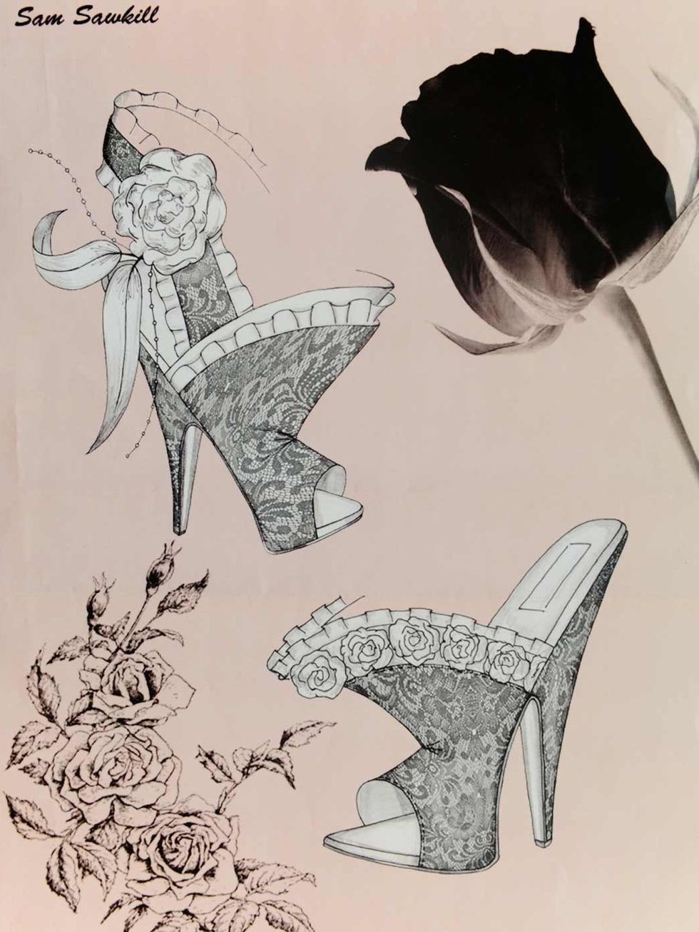 <p>Sam Sawkill's shoe design for the Duchess</p>