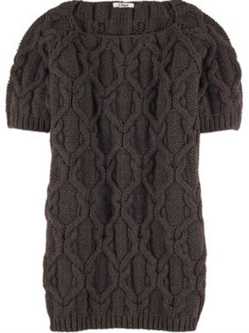 <p>Cable knit mini dress, £422, Chloe at Net-a-porter.com </p>