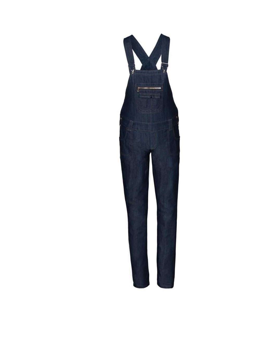 <p>Blue denim dungarees £39 <a href="http://uk.dungarees-online.com/women/skinny-fit-dungarees/womens-skinny-fit-dungarees-blue.html">Dungarees Online</a></p>
