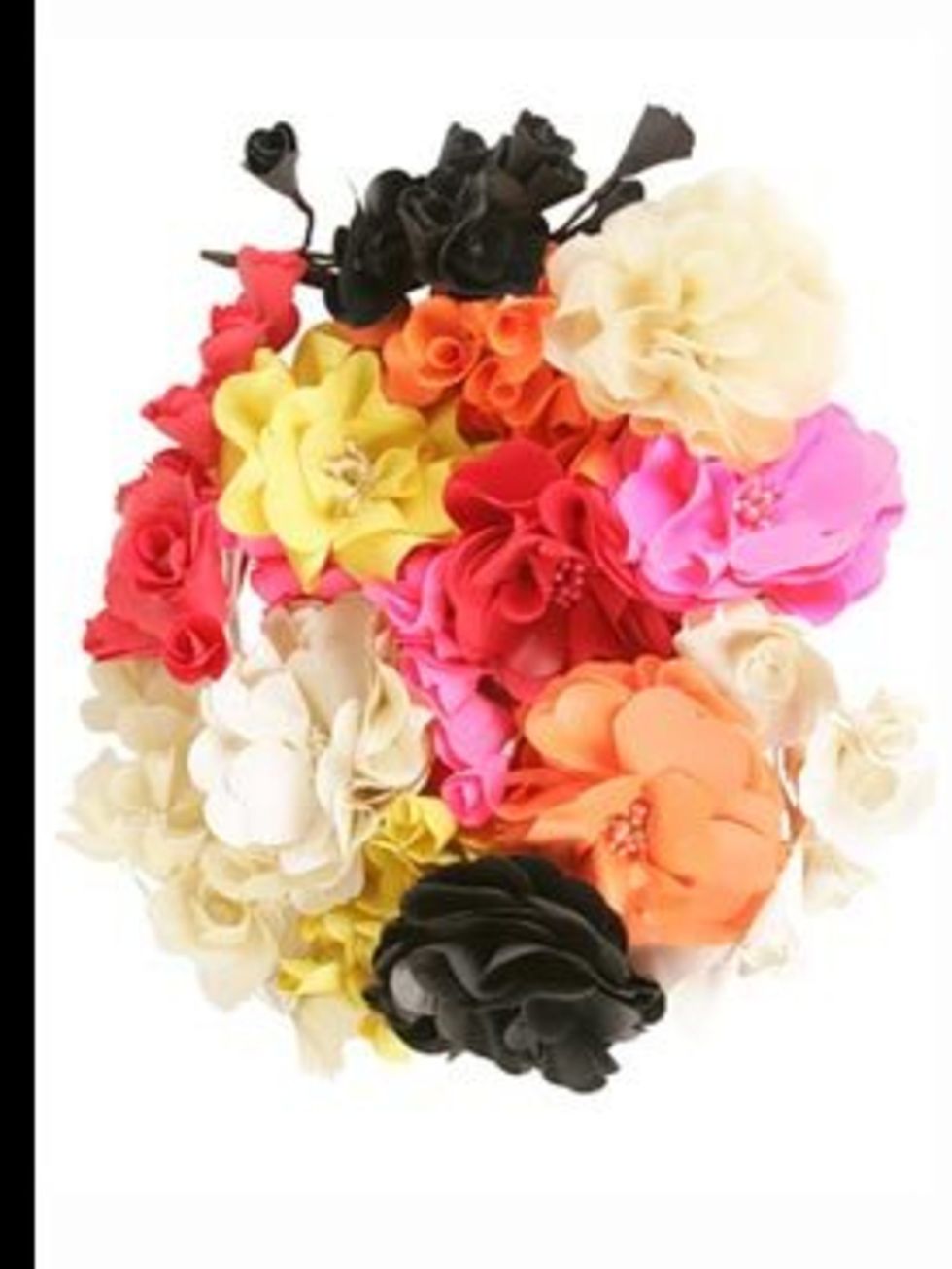 <p>Floral hair pieces, £106 each, by Sonia Rykiel. For stockist details call 020 7493 5255.</p>