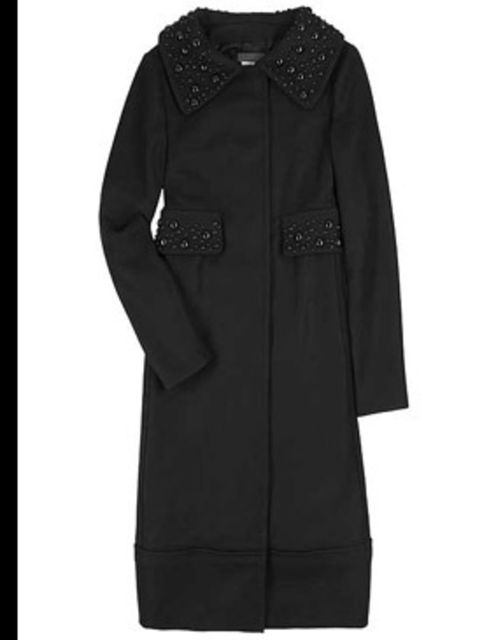 <p>Beaded evening coat, £829, by Alberta Ferretti at Harvey Nichols (0207 235 5000)</p>