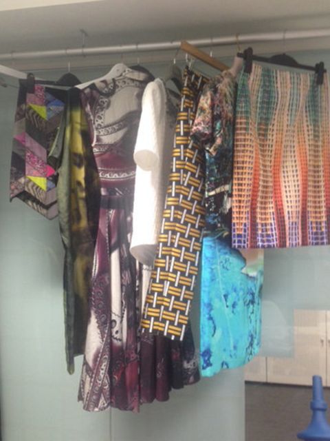 <p>Some of Team ELLE's outfits hanging in the Fashion Cupboard. We just can't decide what to wear....</p>