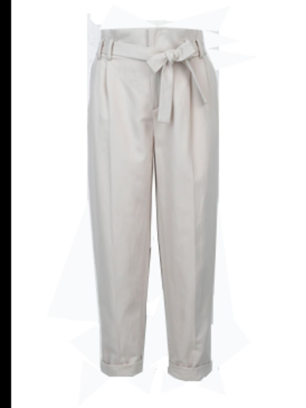 <p>High waisted bow trousers, £39.90, by Zara. For stockists call 0207 534 9500</p>