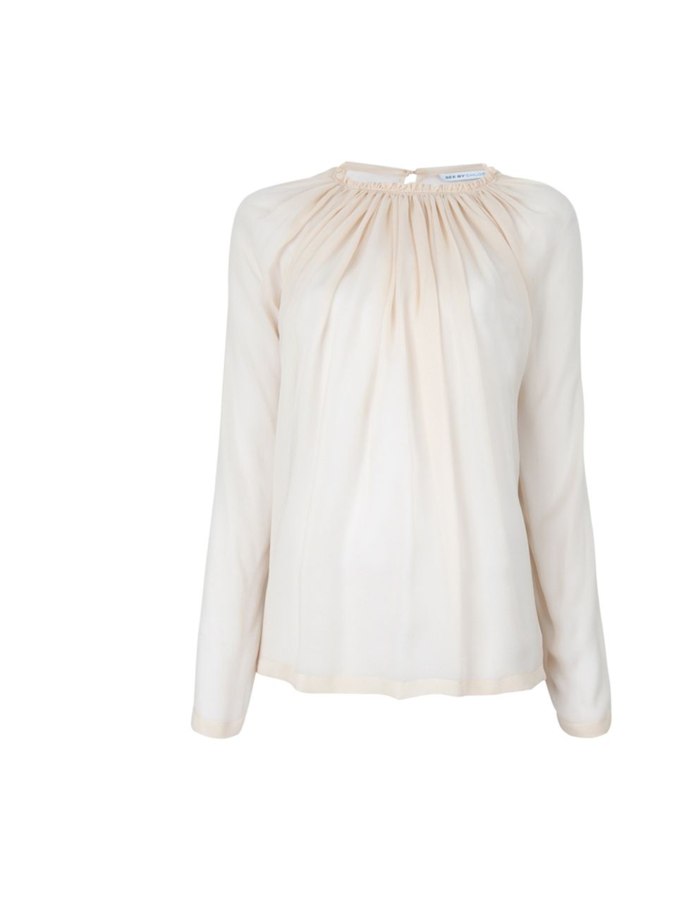 <p>Treat yourself to something feminine and effortlessly chic this winter. See by Chloe is our top pick See by Chloe nude silk blouse, £189.76, at <a href="http://www.farfetch.com/shopping/women/designer-see-by-chloe-ruffle-neck-blouse-item-10275644.aspx