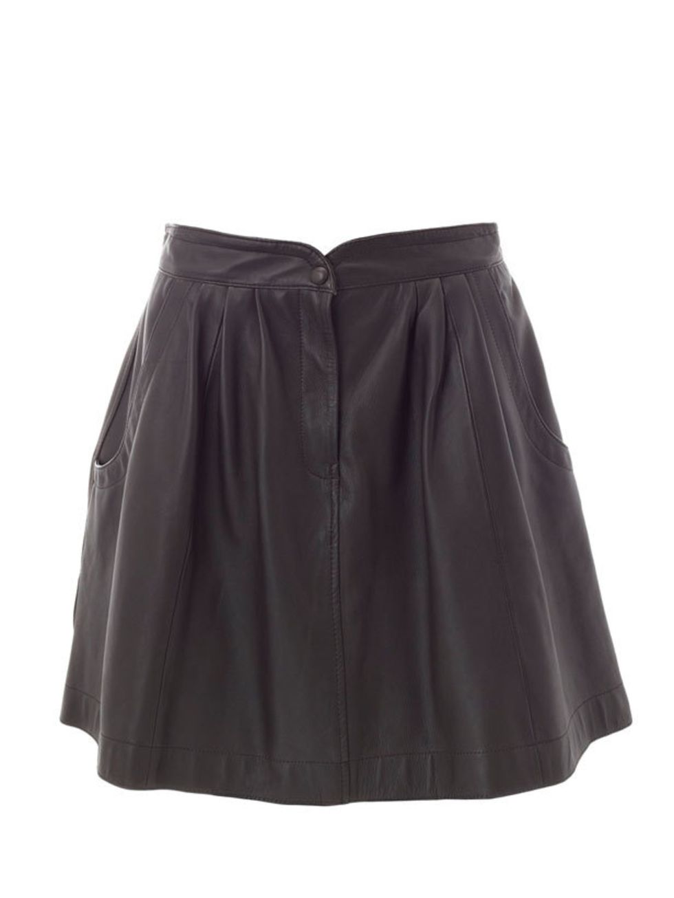 <p>Whistles brown leather skirt, £175, for stockists call 0845 899 1222</p>