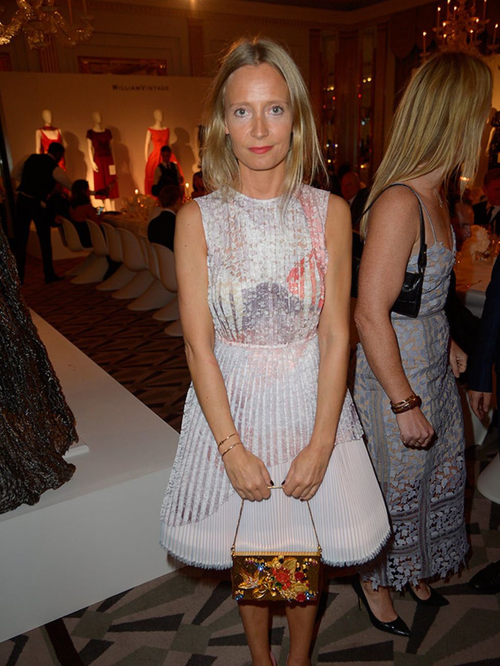 <p>Martha Ward attends the WilliamVintage Dinner during London Fashion Week, September 2015.</p>