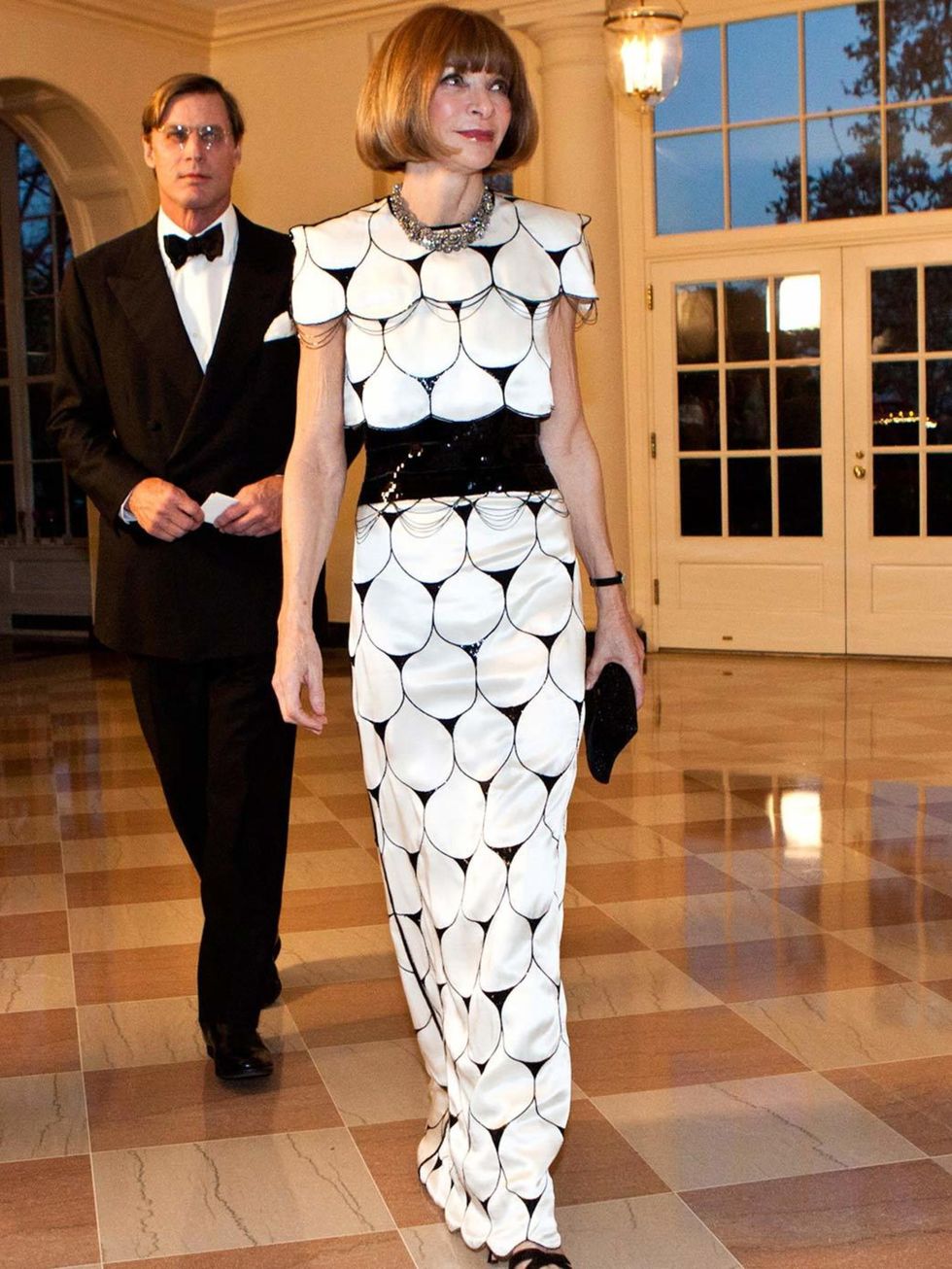 <p>Anna Wintour attends the State Dinner in honor of British Prime Minister David Cameron at the White House on March 14, 2012 in Washington, DC.</p>