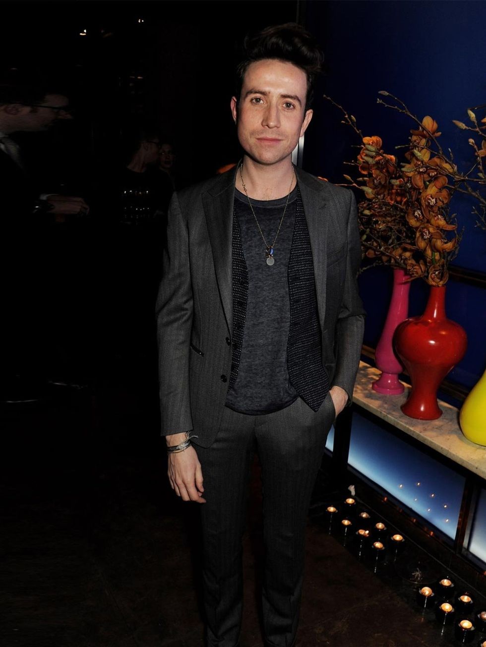 <p>Nick Grimshaw attended the men's closing dinner at the Hakkasan Hanway Place during London Collections: Men a/w 2014, London.</p>