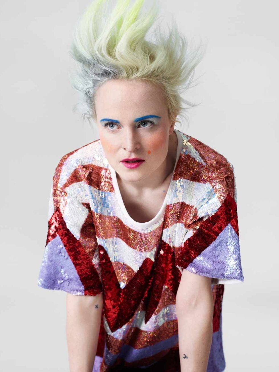 <p>Louise Gray in designs from her Topshop collection</p>