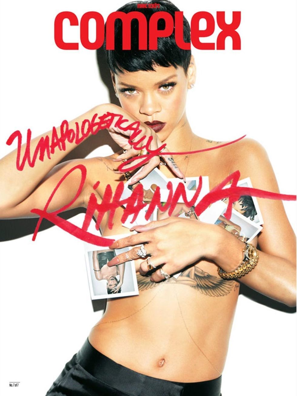 <p>One of Rihanna's seven Complex covers</p>