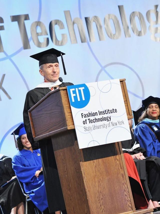 <p>Simon Doonan at the FIT graduation</p>