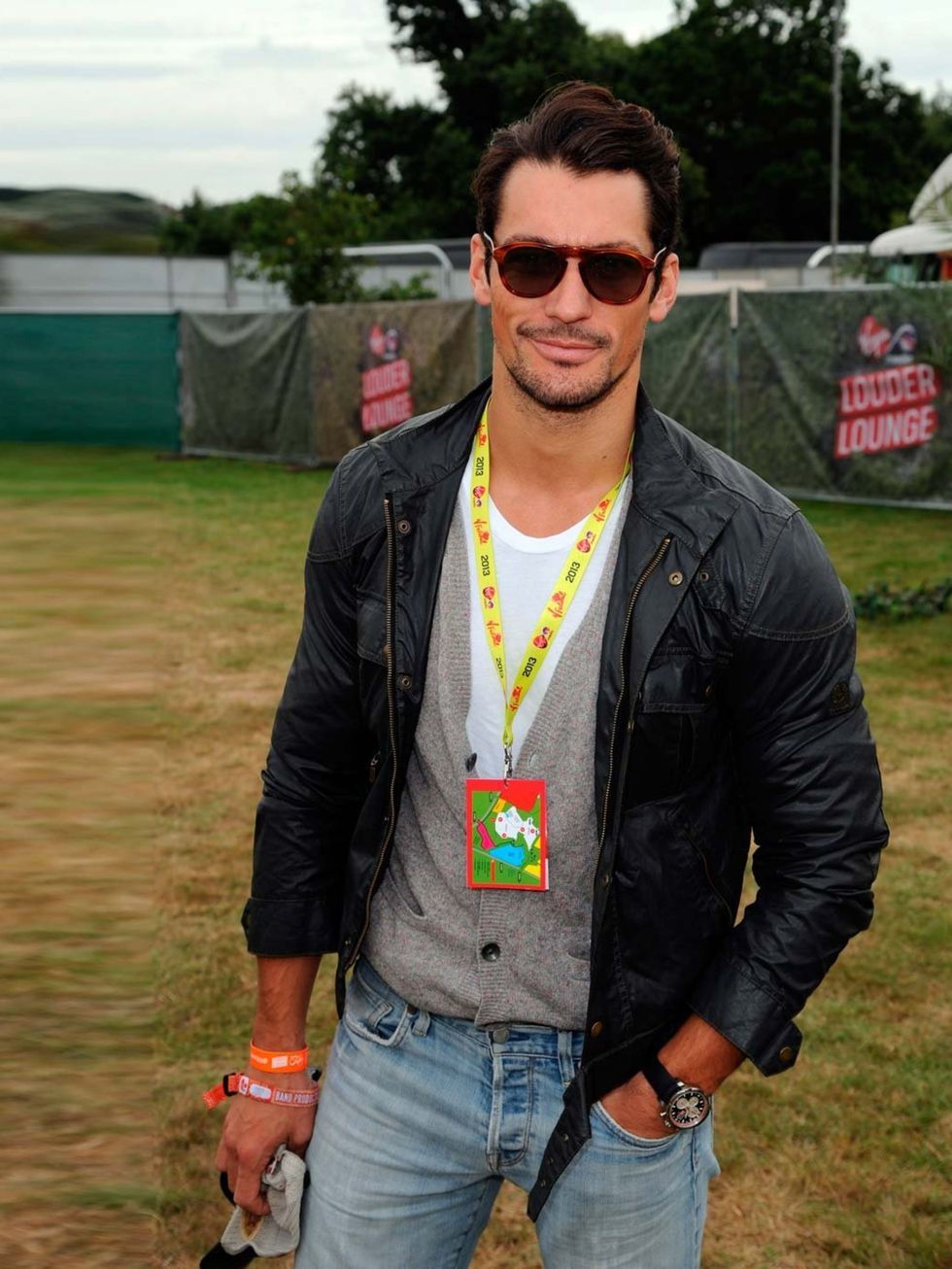 <p><a href="http://www.elleuk.com/star-style/celebrity-style-files/david-gandy-elle-man-of-the-week-blue-steel-dolce-and-gabbana-pictures-model">David Gandy</a> backstage at V Festival 2013.</p>