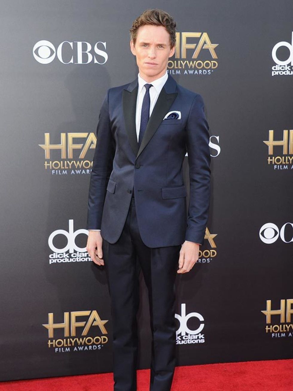 <p>Eddie Redmayne attends the Hollywood Film Awards in LA, November 2014. </p>

<p>Preorder your collector's edition ELLE January issue featuring Eddie Redmayne on the cover <a href="http://www.hearstmagazines.co.uk/elle/eddie">here</a>.</p>