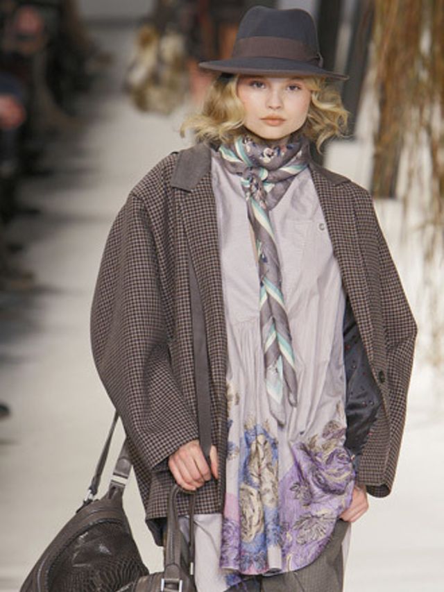 <p>And due to its print heritage, Kenzo does 1970s rather well. Designer Antonio Marras showed floorlength patchwork print dresses with fur gilets and suede tassle necklaces. Mixed prints of floral, plaid and tartan came in yellow, purple, terracotta and 