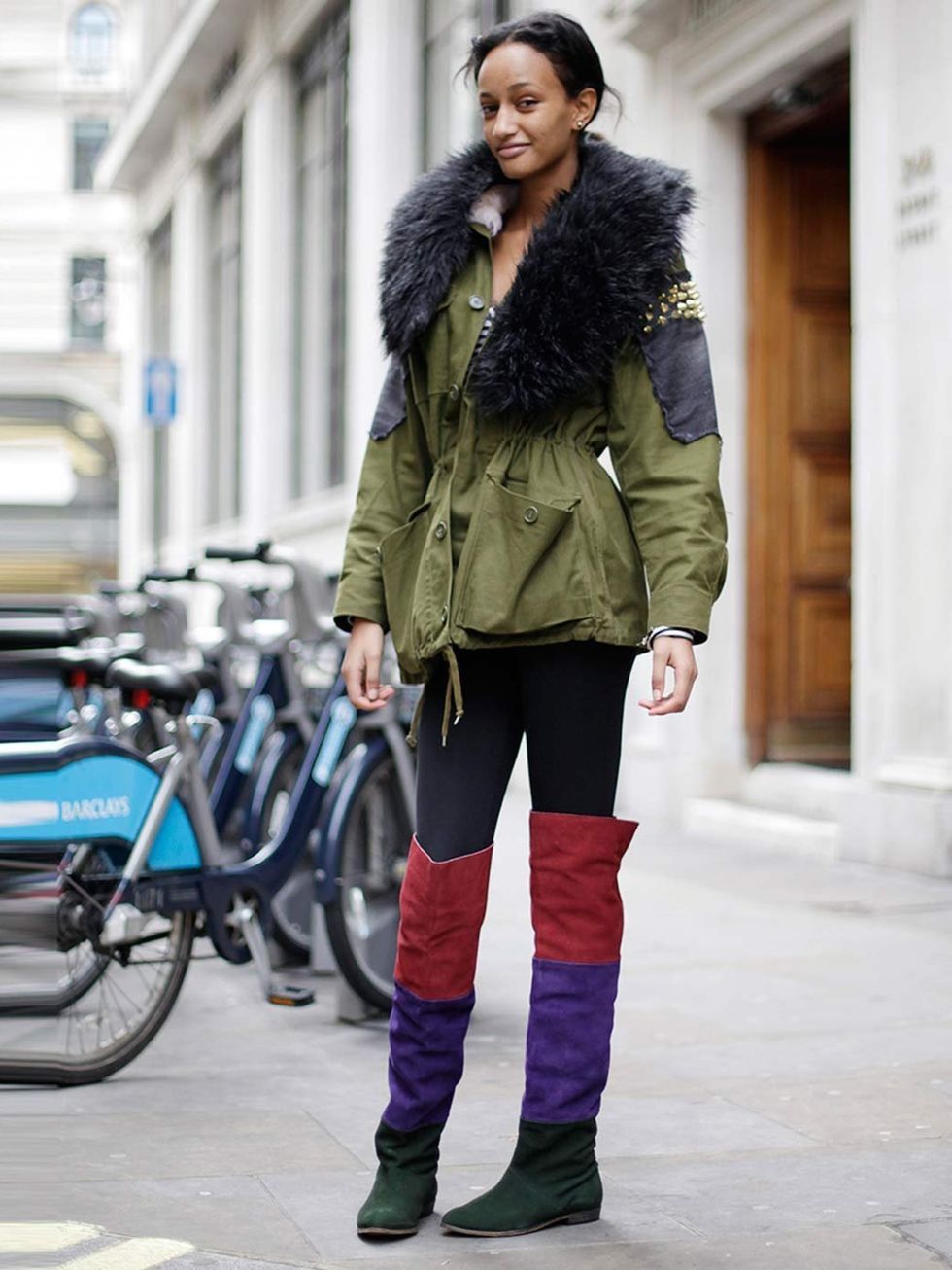 <p>Winter, 23, Graduate. Topshop jacket and boots.</p>