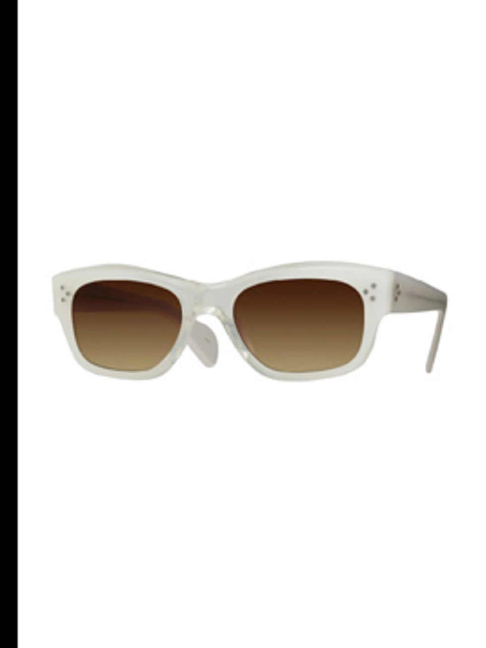 <p>Sunglasses, £150- available on request from David Clulow. For stockists call 0207 486 1485</p>