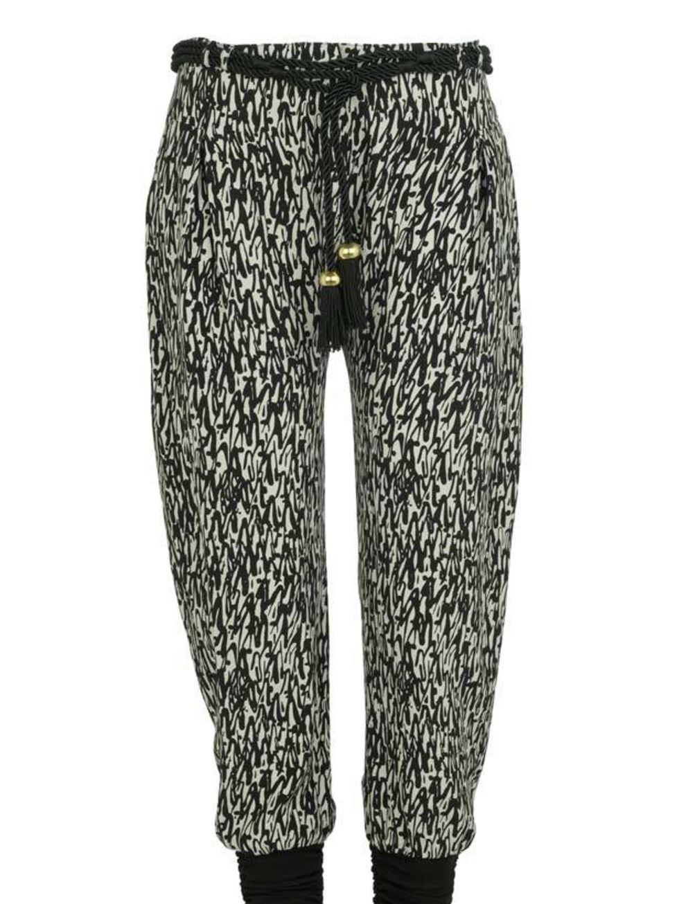 <p>Tribal print trousers, £24.99, by <a href="http://xml.riverisland.com/flash/content.php">River Island </a></p>