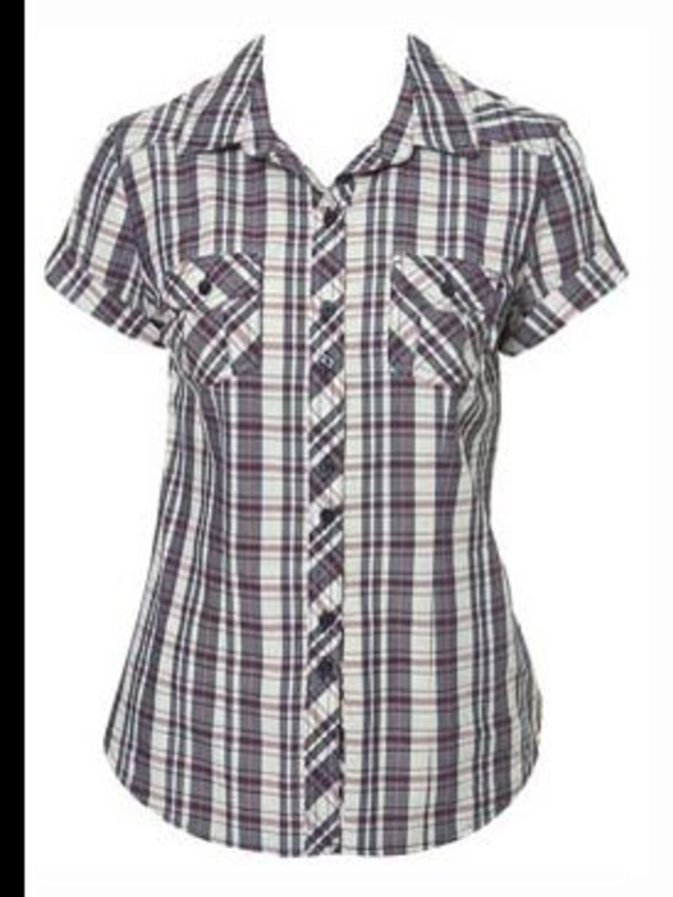 <p>Short sleeve check shirt, £25, by <a href="http://www.topshop.com/webapp/wcs/stores/servlet/ProductDisplay?beginIndex=0&amp;viewAllFlag=&amp;catalogId=19551&amp;storeId=12556&amp;categoryId=93615&amp;parent_category_rn=42325&amp;productId=661234&amp;la