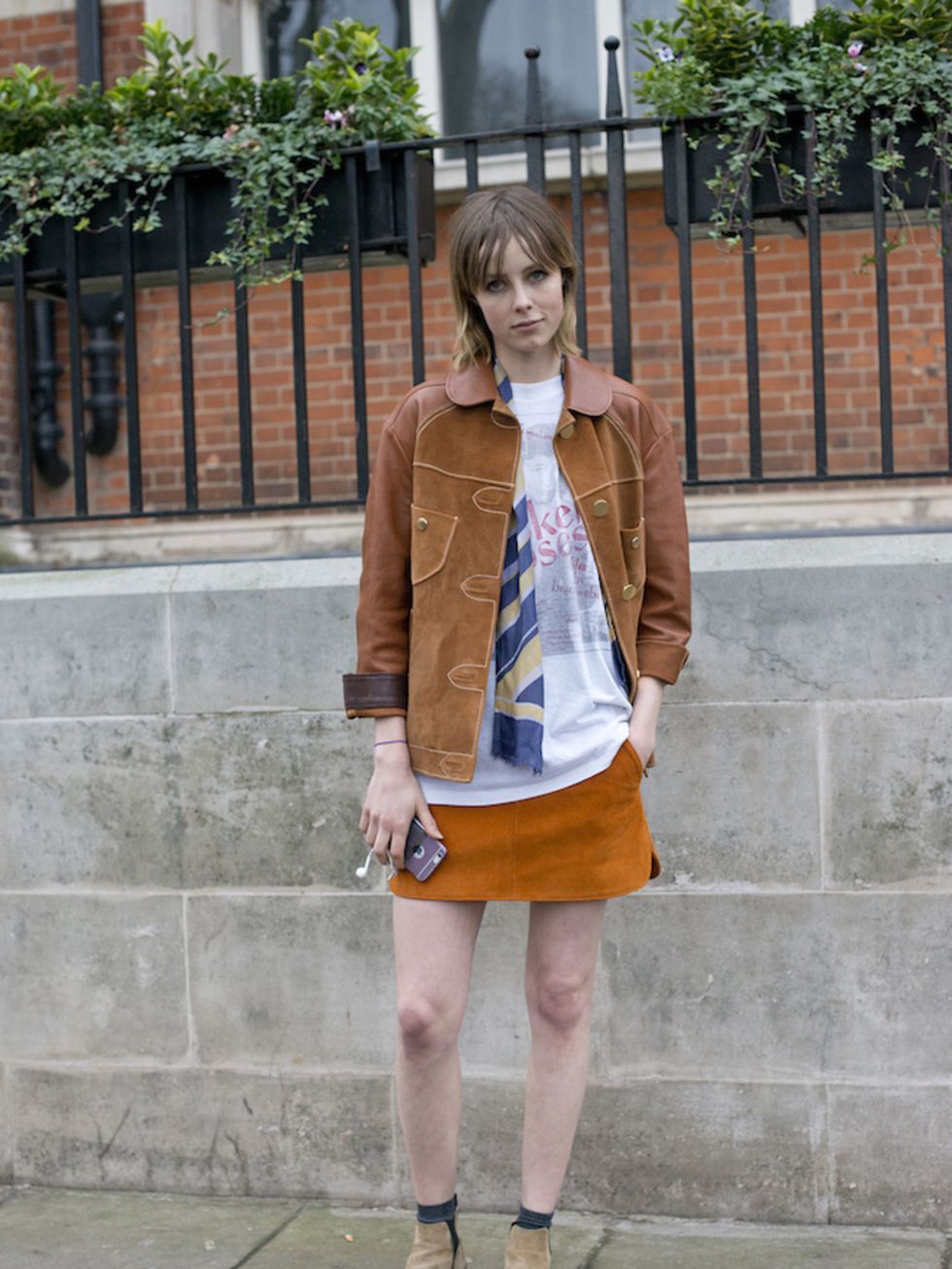 Edie Campbell at London Collections: Men in January 2016
