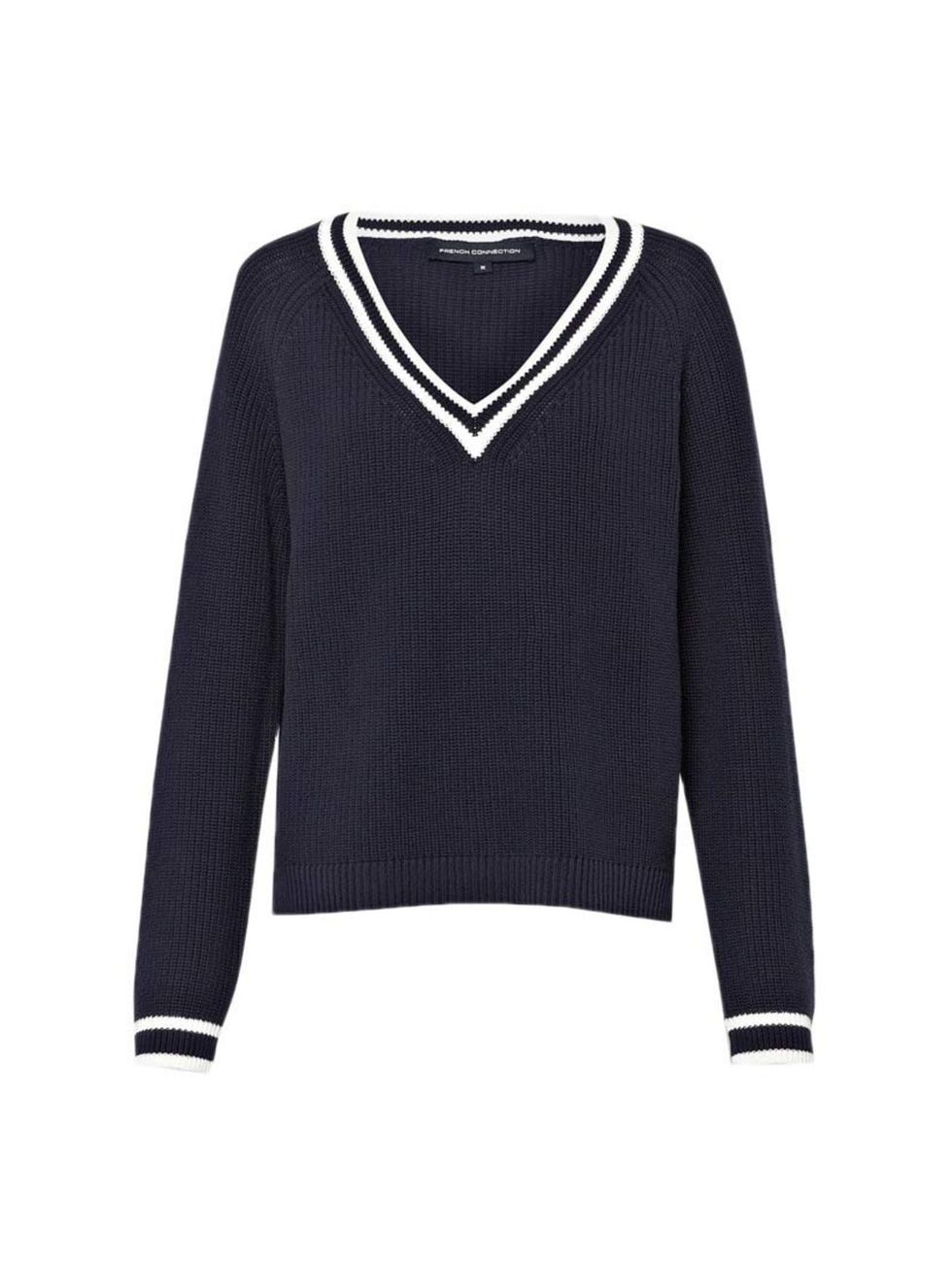 <p>We were going to write a play on words here using some cricket terminology; but who are we kidding, we don't watch cricket. Still, we love Beauty Assistant Joely Walker's new knit.</p><p><a href="http://www.frenchconnection.com/product/Woman+Collection